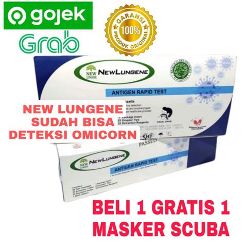 Jual New Lungene Alat Test Antigen Swab Free Masker Scuba Test Swab