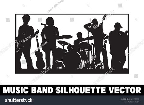 Rock Band Silhouette Vector Free