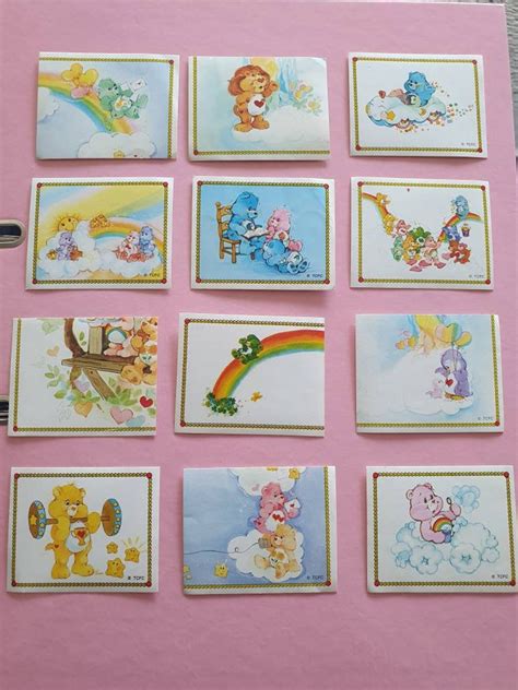 Panini Care Bears News Sticker Scrapbook Sticker Etsy