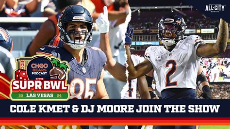 CHGO Bears: Chicago Bears Cole Kmet & DJ Moore join CHGO at the Super Bowl!