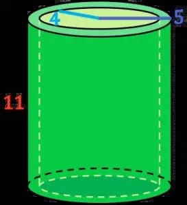 Volumen De Un Cilindro Hueco Formula Ejemplo Y Calculadora