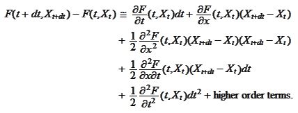 Ito calculus.