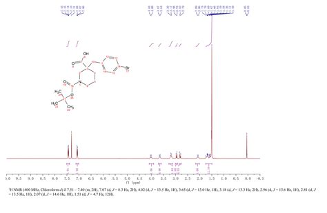 N Boc Bromobenzyl Piperidine Carboxylic Acid H