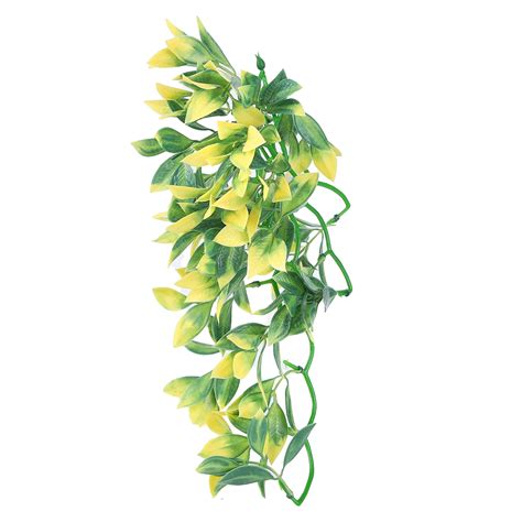 Artificial Reptile Plants Lifelike Plastic Plant Hanging Leaves