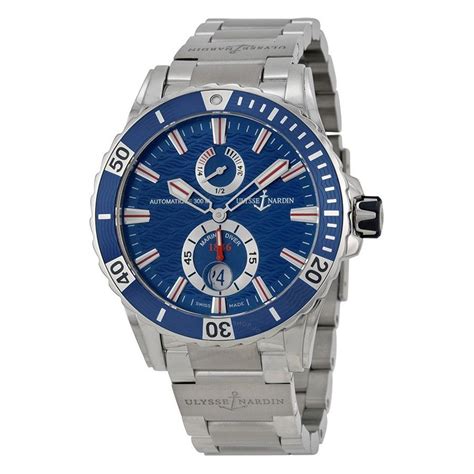 Ulysse Nardin Maxi Marine Diver Blue Dial Stainless Steel Men S Watch