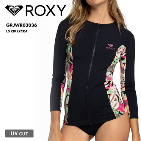 【楽天市場】全品10％off券配布中 Roxy ロキシー レディース 長袖 ラッシュガード Ls Zip Lycra 2024 Spring Grjwr03036 Uvガード Uvカット