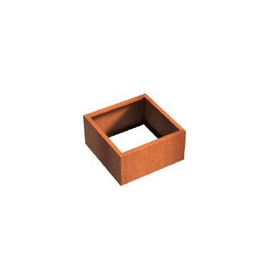 Pot Carr Andes Sans Fond En Acier Corten X X Mm