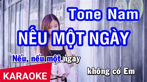 Karaoke N U M T Ng Y Tone Nam Nhan Ktv Youtube