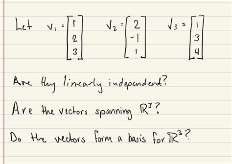 Solved Are they linearly independent? Are the vectors | Chegg.com