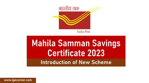 Mahila Samman Savings Certificate Number Of Accounts Opened Under Mssc