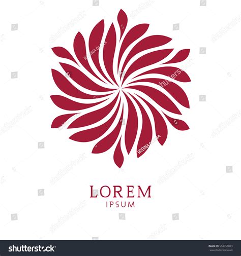 Elegant Floral Logo Abstract Vector Graphic Stock Vector (Royalty Free) 563358013 | Shutterstock