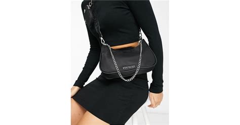 Steve Madden Bvital Cross Body With Chain Strap In Black Lyst Uk