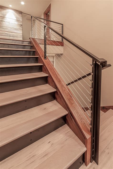 Doors Ceilings Stair Rail Contemporary Staircase Denver By