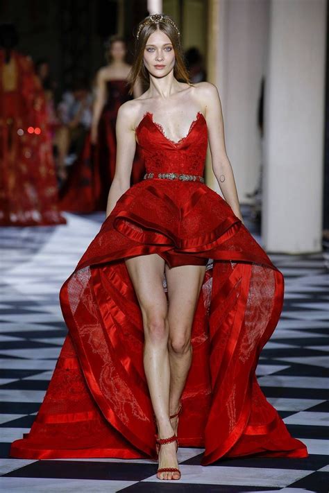 Pin By Fancy Shoe Queen 3 On J D Red Hot Red Fashion Couture Fashion Zuhair Murad Haute