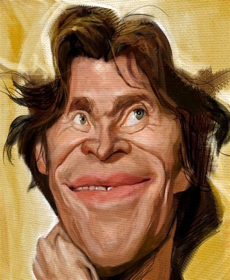 Willem Dafoe Funny Caricatures Celebrity Caricatures Dennis Jones