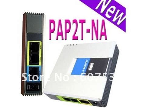 Купить Новый pap2-na linksys pap2t-na sip voip адаптер 2 телефон ...