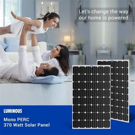 Mono PERC 370W 395W Luminous Monocrystalline Solar Panel At Best Price