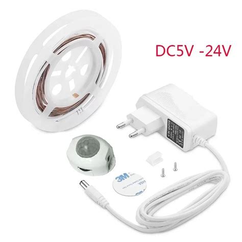 Светодиодный светильник 5 В, ночной Светильник для шкафа, датчик ...