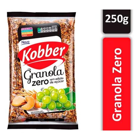 Granola Kobber Zero Cereais Passas E Castanhas Zero Acucar Integral