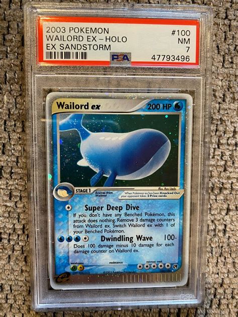 Auction Prices Realized Tcg Cards 2003 Pokemon Ex Sandstorm Wailord Ex Holo