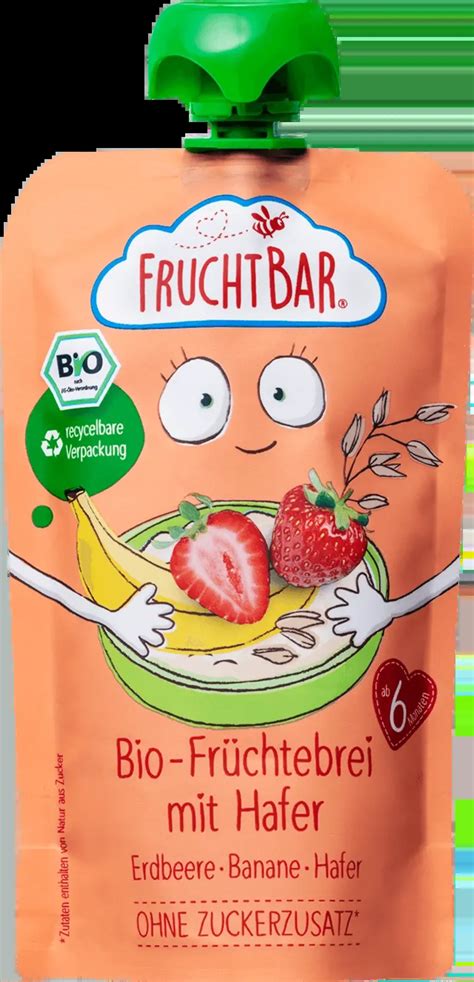 Fruchtbar Bolsitas De Fruta Bio Avena Fresa Y Pl Tano G Piccantino