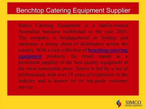 Benchtop Catering Equipment Supplier By Simcocateringequipment Issuu