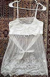 Ruzishun Sexy Lingerie For Women White Lace Nightwear Perspective Sleepwear Underwear M At