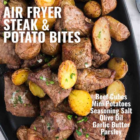 Air Fryer Steak Bites W Crispy Potatoes West Via Midwest