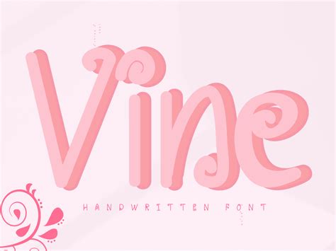 Vine Font By Pukka De · Creative Fabrica