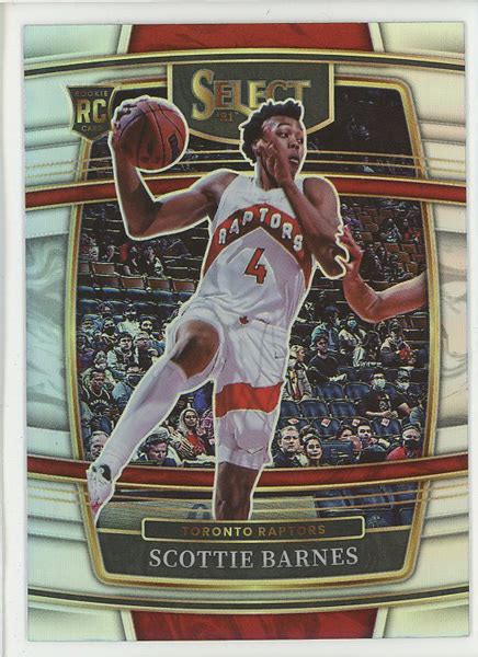 Scottie Barnes Panini Select Concourse Rookie Rc Silver Prizm