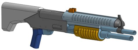 Stl File M90 Airsoft Trishot Shotgun Cosmetic Kit・3d Print Design To Download・cults