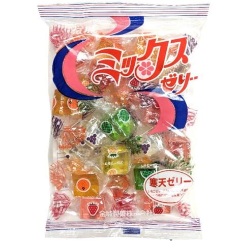 Kinjo Japan Fruit Mix Jelly Candy With Strawberry Grape Melon Orang