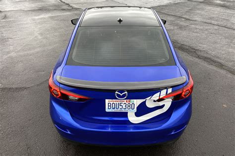 Carbon Fiber Trunk Lip Spoiler For Mazda 3 Sedan 2014 2018