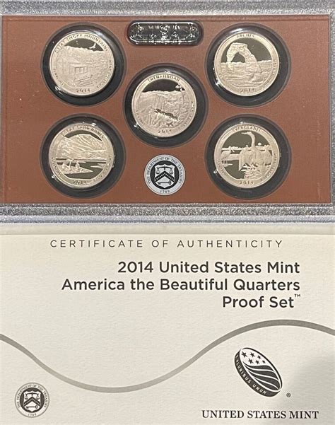 2014 US Mint 50 State Quarters Proof Set W COA GREYSHEET PRICE 16 EBay