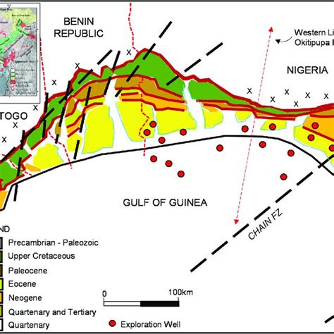 Geological Framework Of The Dahomey Basin Modified After Billman