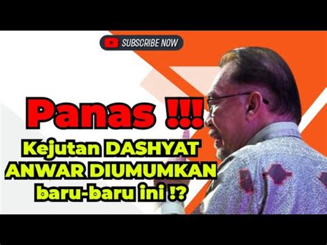 Hari Ini Sekali Lagi Ucapan Dashyat Diumumkan Anwar Mengejutkan Rakyat