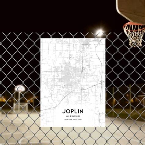 Joplin Map Print Joplin Map Poster Wall Art Mo United States Etsy