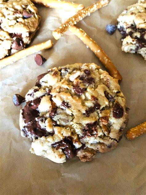 Chocolate Chunk Pretzel Cookies Recipe Live Love Laugh Food