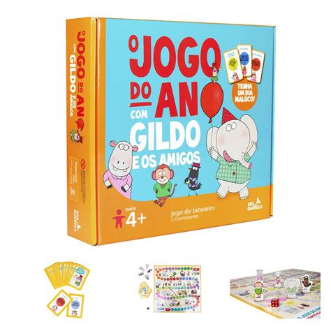 Jogo De Tabuleiro Gildo E Os Amigos O Jogo Do Ano Shopee Brasil