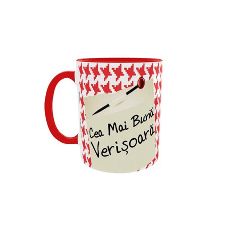 Cana Gift Shop Personalizata Cu Mesaj Cea Mai Buna Verisoara Din