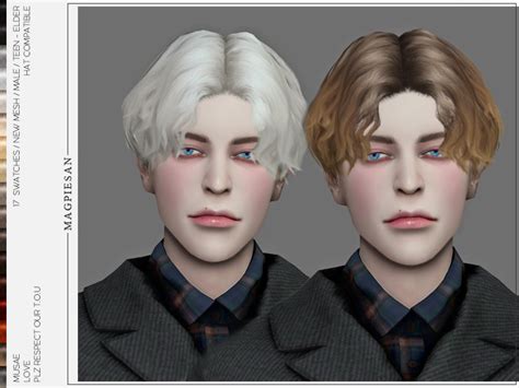 MUSAE S Love Hair Found In TSR Category Sims 4 Male Hairstyles Sims