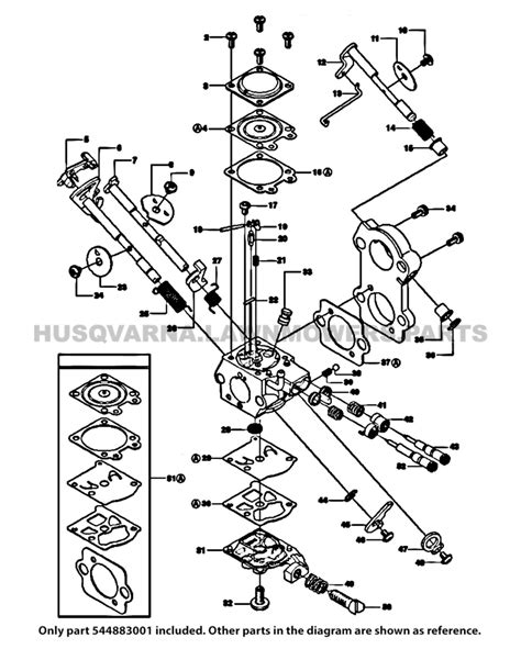 Husqvarna 460 Rancher Carburetor 544883001 OEM OEM | Husqvarna Lawn ...