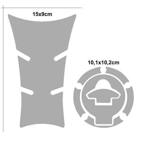 Kit Protetor Tanque E Bocal Adesivo Moto Yamaha Fz Azul