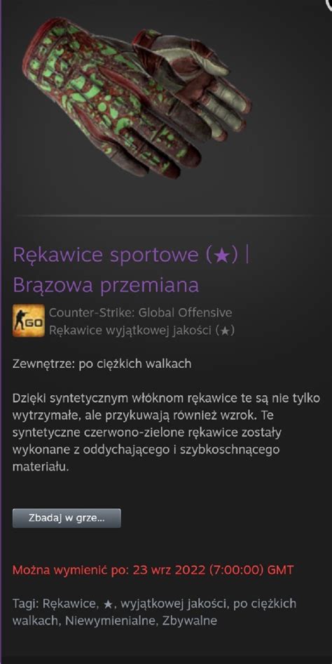 Cs Go R Kawice Sportowe Br Zowa Przemiana Lubliniec Kup Teraz Na