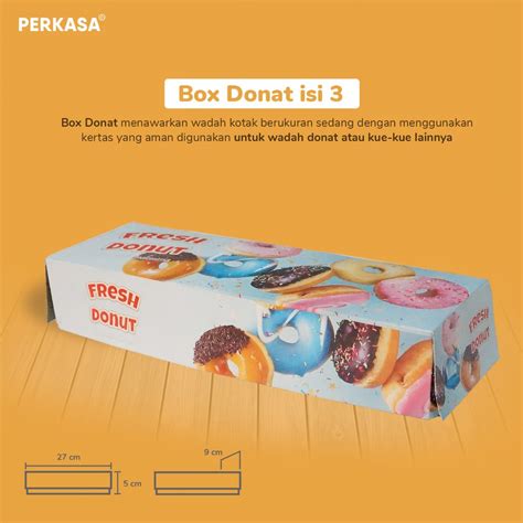 Jual Isi 100 Box Donat Isi 3 Dus Donat Kotak Donat Take Away