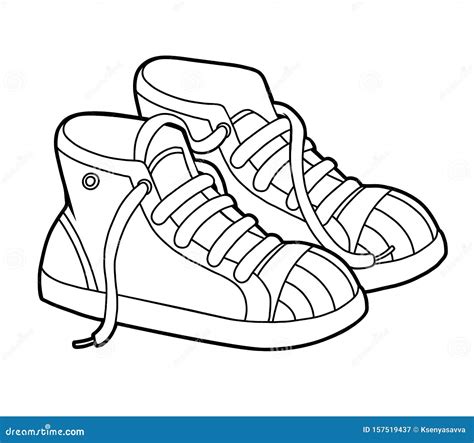 Livre De Coloriage Collection De Chaussures De Dessin Anim Des