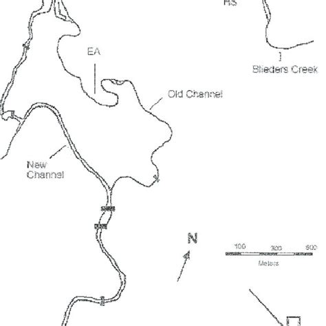 Map Of The Comal River Comal County Texas Usa Noting Sampling Sites