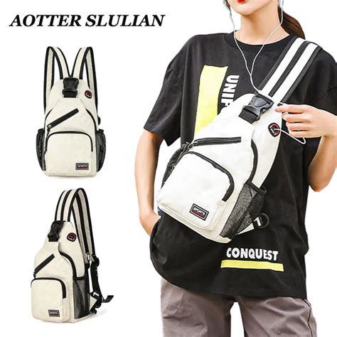 Bolsa Multifuncional Sling Messenger Para Homens E Mulheres Bolsas De