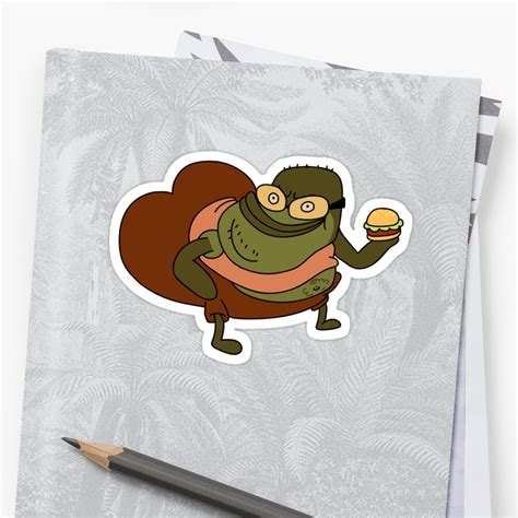 "Spongebob krabby patty without pickles" Sticker by Perzikman1 | Redbubble