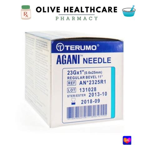 Terumo Agani Needle 100 Pcs Box Size 23G X 1 Lazada